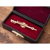 Akizuki Trading Co., Ltd. Design Accessories Flute Gold W5.7×D1.5×H1cm Miniature Band Pin Badge PA06-1/14