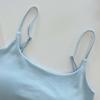 Chest Pad Tank Top  Halter Crop Tops Women Summer Camis Backless Camisole Fashion Tube Lady Sleeveless Cropped Vest
