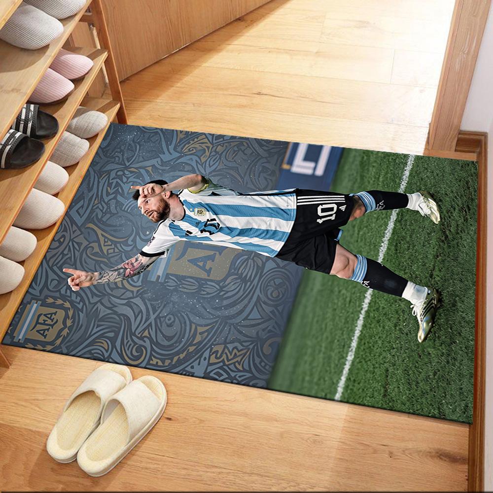 Messi 491 Teppich Geeignet für Esszimmer Balkon Dekorieren Sie Zimmer Wohnzimmer Rutschfester Teppich Anime Büro Dekor Hochzeitsfeier Geschenk