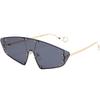 New Fashion Eye Protection Technology Future Women Irregular Mirror Rivet Glasses Vintage Sun Glass for Women Men UV400