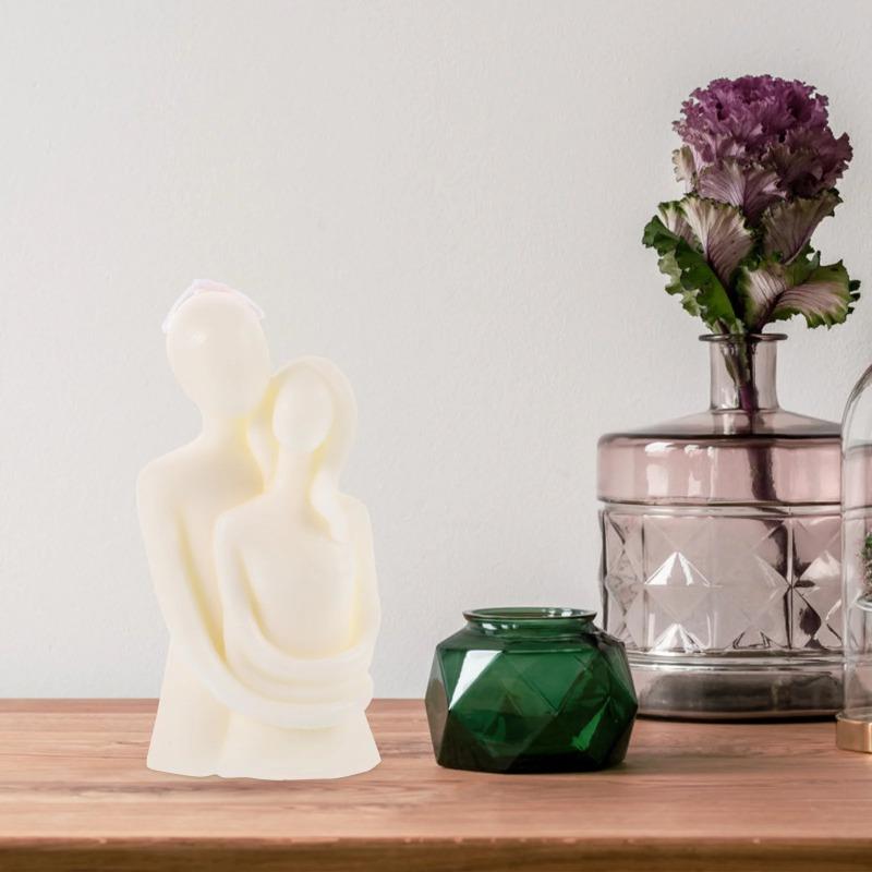 Couple s'embrassant Parfumé Fragrance Romantique Décoration d'intérieur Ornement de table Créatif Aromathérapie Cire de soja