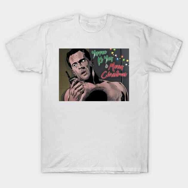 Yippee Ki Yay & Merry Christmas Made in Australia T-Shirt XL