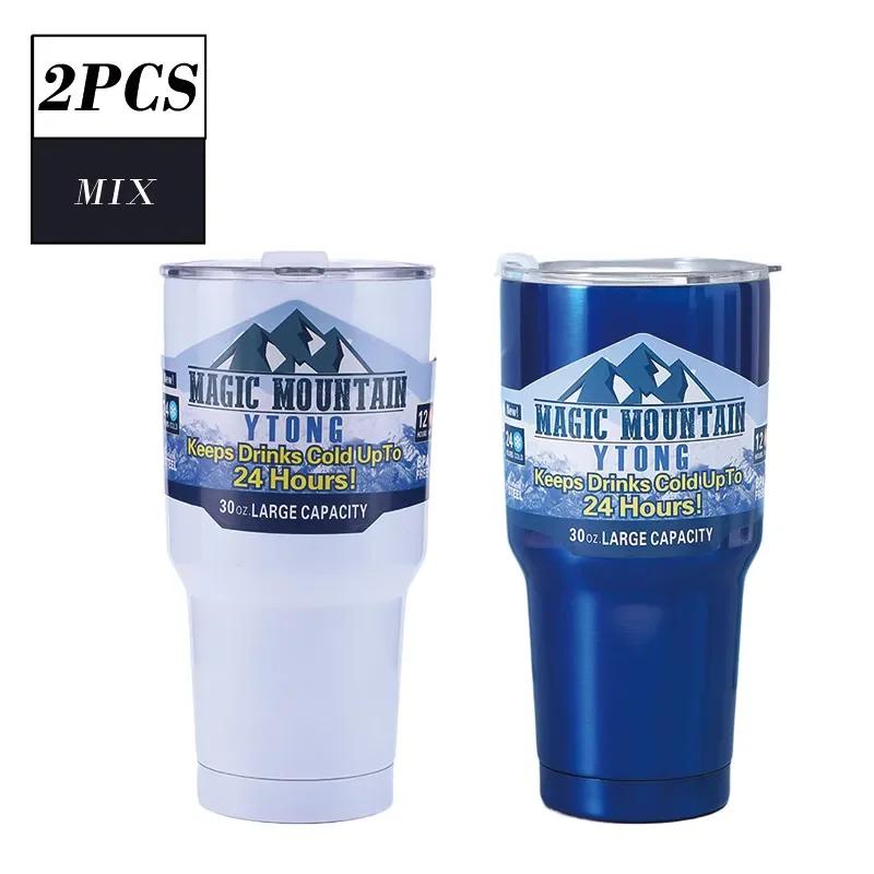 Magic Mountain Mug Hot Car Mug Frozen Thermos Vacuum Insulated Flask Stainless Steel Water Bottle Keep Cold Glasses