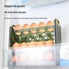 Luxury Foldable Egg Storage Rack - Refrigerator Side Door Organizer