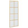 Walk In Shower Screen Gold 80 X 195 Cm Tempered Glass