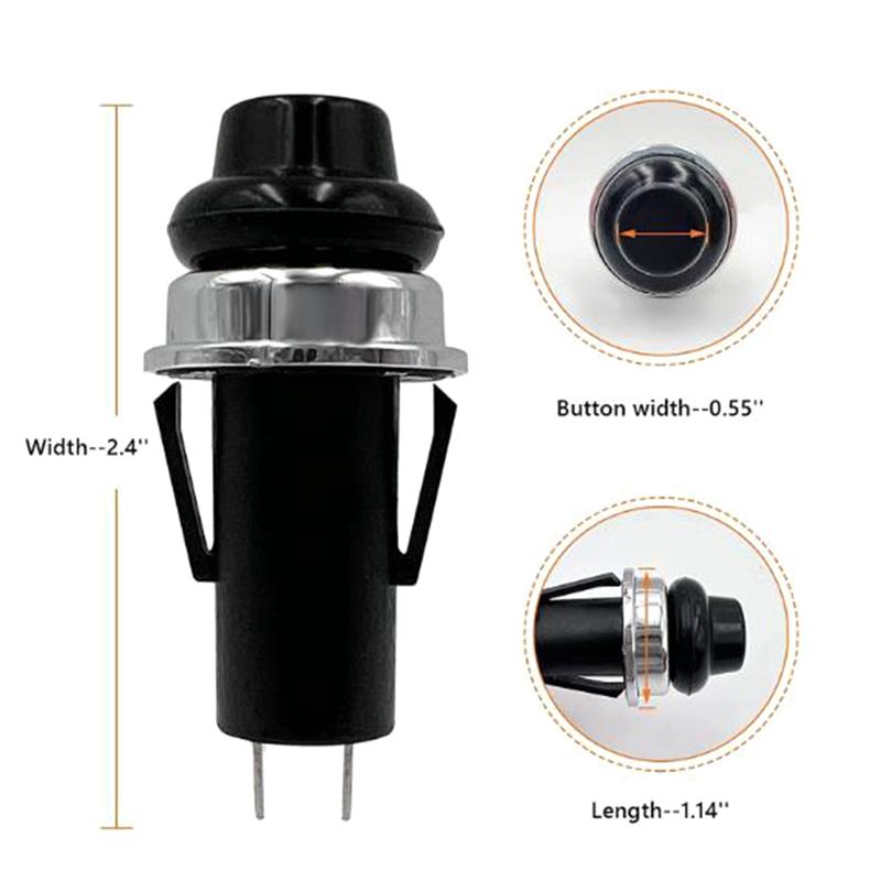 4X 66220 Igniter Button/Switch Compatible With Spirit E/S-210 220 310 315 320 330 Grills, 7642 7643 Partial Replacement-B61B