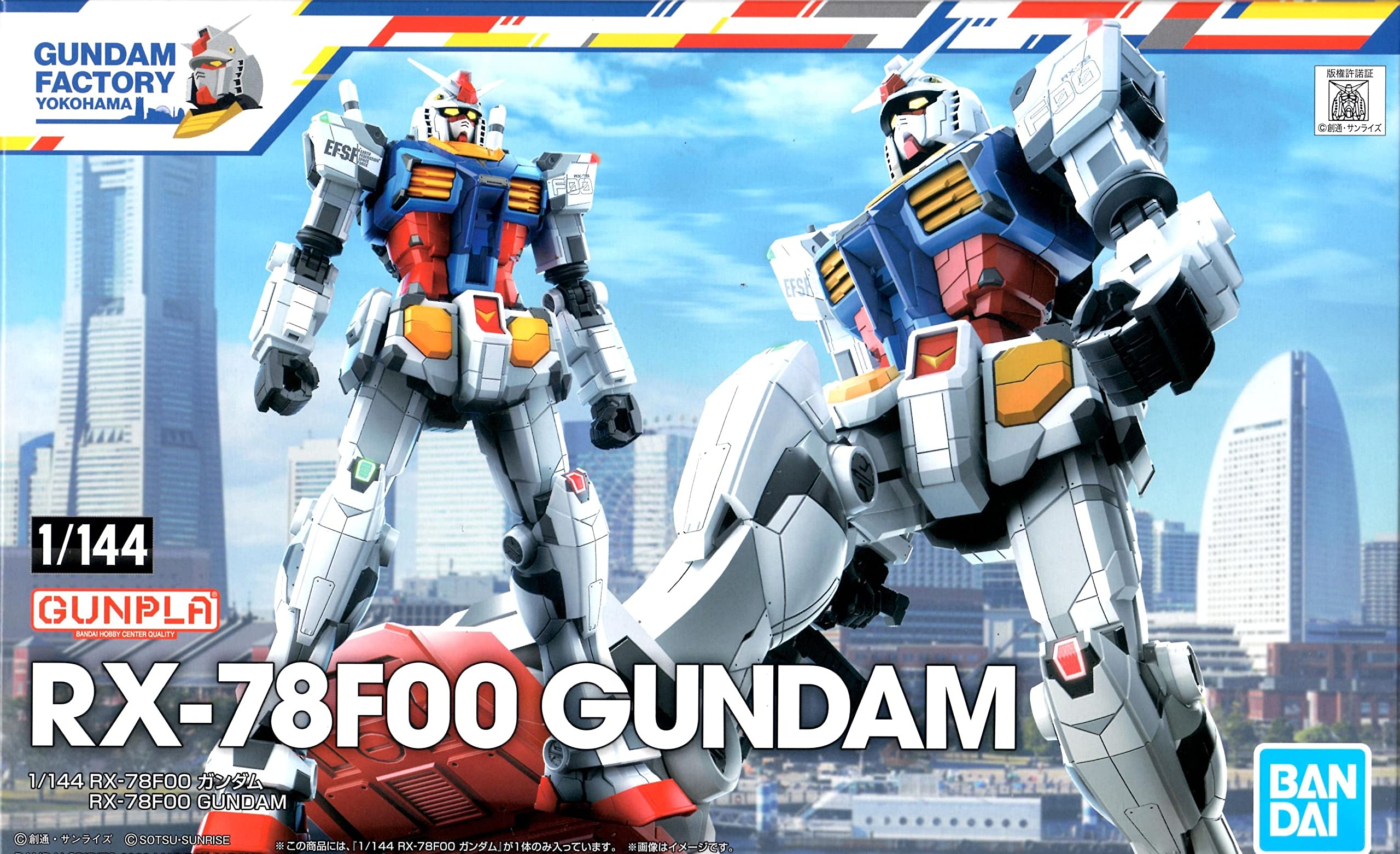 BANDAI SPIRITS Gundam Plastic Model FACTORY Hobby Online 1/144 RX-78F00 (GUNDAM YOKOHAMA, Shop, etc. Exclusive)