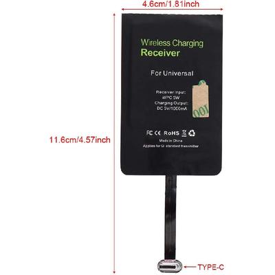 Type C Charging Receiver, USB C Qi Charging Receiver Module for Smartphone with Type C Interface