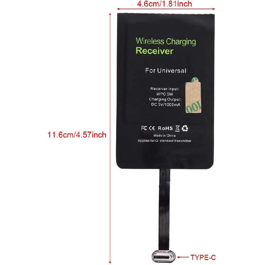 

Type C Charging Receiver, USB C Qi Charging Receiver Module for Smartphone with Type C Interface
