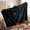 Warm Flannel BlanketIT Pennywise Soft Cozy Throw Blanket for Bedroom Couch