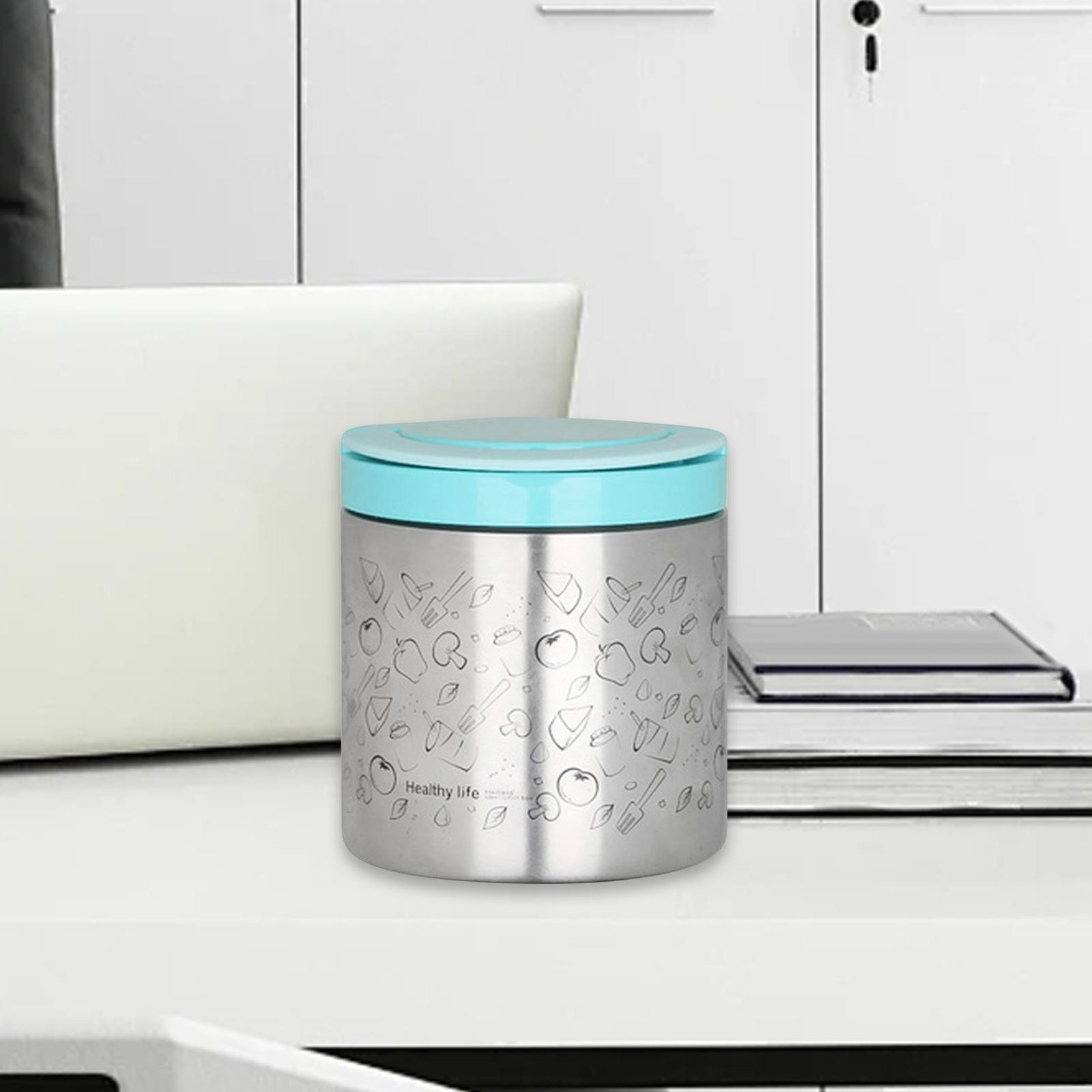 

Изолированный контейнер для обеда 630 мл портативный герметичный для приготовления еды для офиса синий