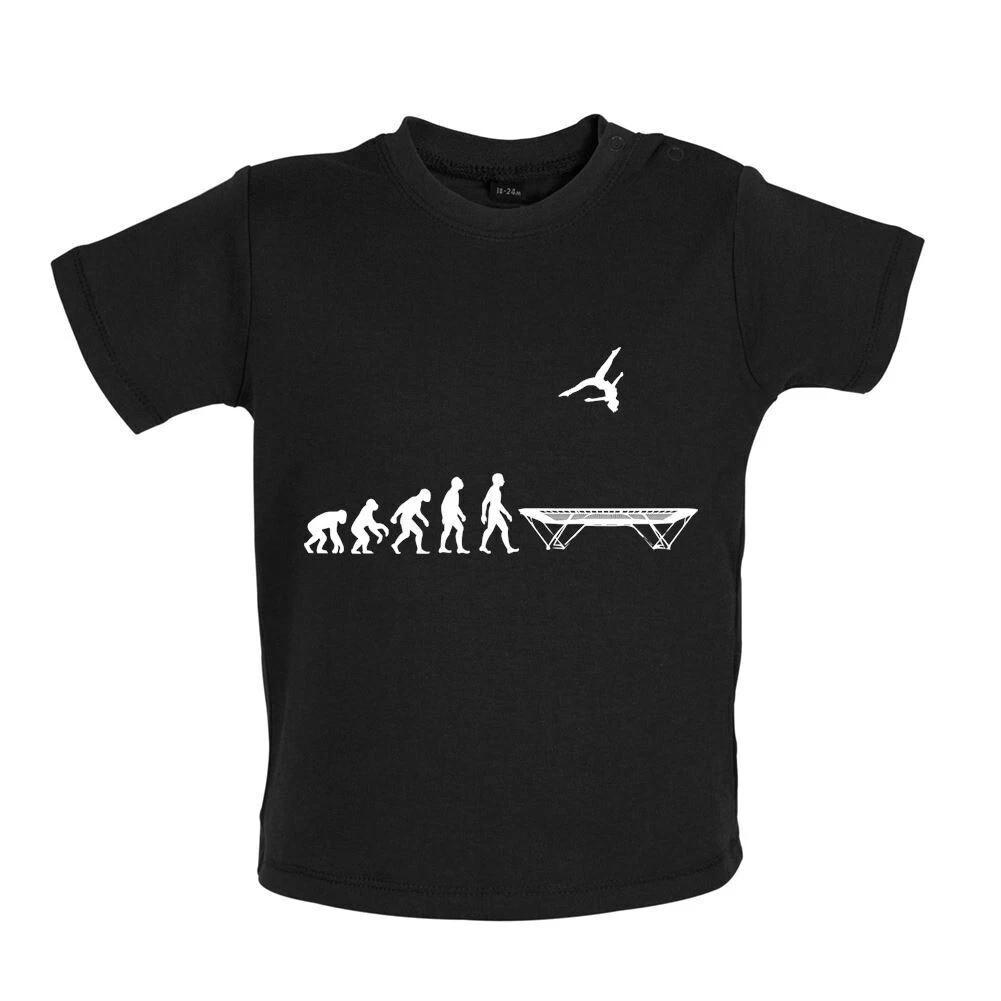 Evolution Of  Trampoline - Kids T-Shirt / Bodysuit - Gym Trampoline 140