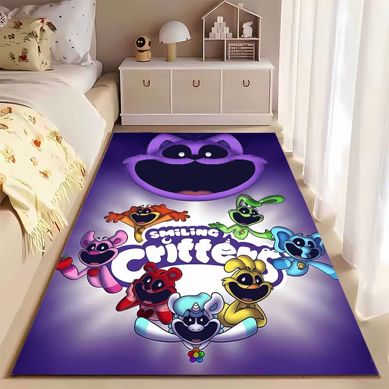 Smiling Critters Colorful Design Suitable As a Non-slip Mat for the Living Room or Bedroom Sofa