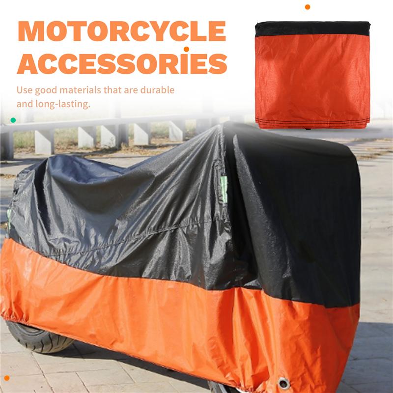 A90Q-Motorcycle Dustproof Cover UV Protective Outdoor Rain Cover Motorcycle Covers Motorcycle Storage Protection
