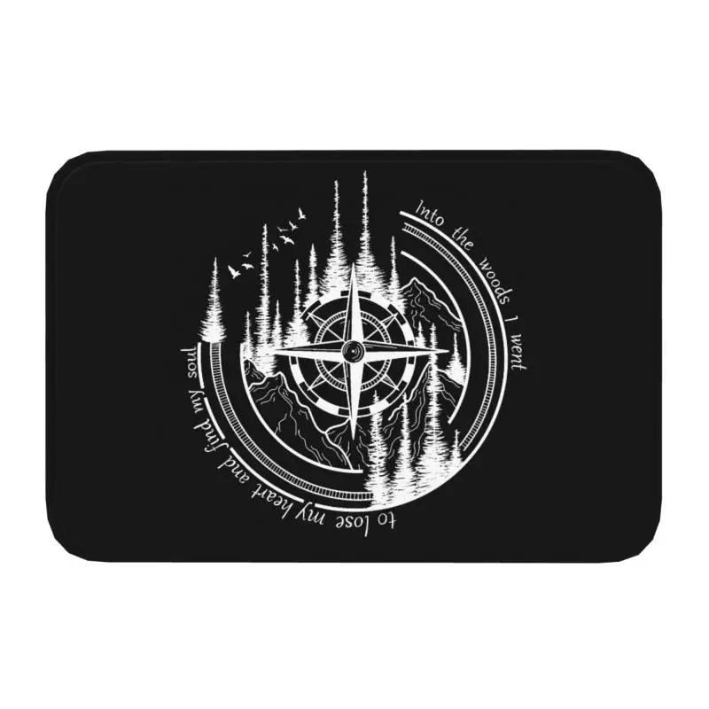 Custom Vintage Nautical Compass Doormat Non-Slip Entrance Kitchen Bath Mats Captain Anchor Boat Living Room Rug Carpet Footpad