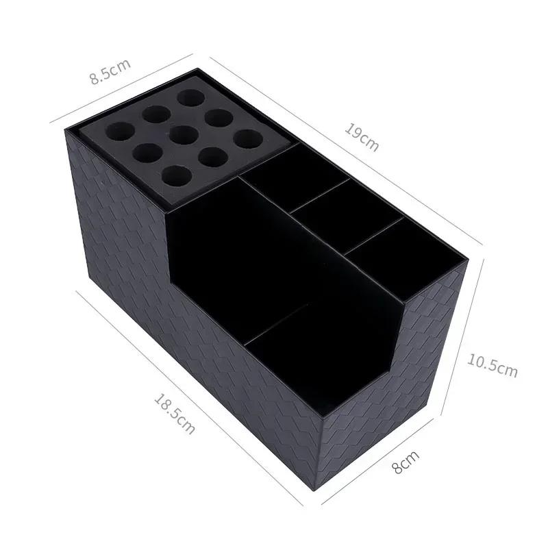 Professional Barber Tools Storage Box Hair Scissors Comb Clip Rack Hairdressing Cosmetic Tool Storage Box Barbershop Accessories