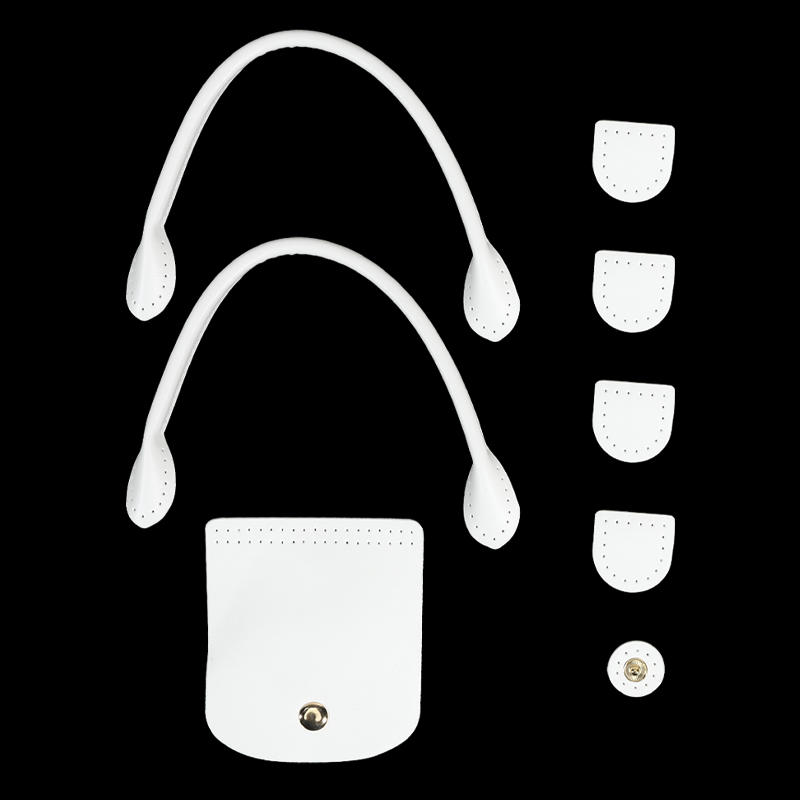 DIY Bags Knitting Crochet Set Adjustable PU Leather Shoulder Strap Flap Cover Handles Handbag Purse Backpack Crossbody Bag Replacement