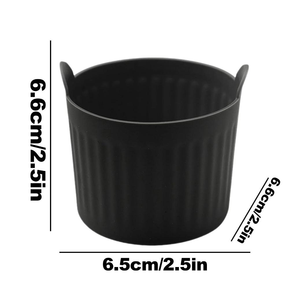 1Pc Air Fryer Silicone Basket Silicone Mold Air Fryer Egg Silicone Cupcake Baking Cups Ramekins For Air Fryer Ovens
