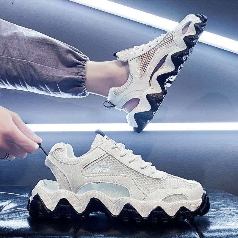 Cezun Sandals Men's 2025 New Summer Trend Casual Sports Dad Shoes Wear Beach Hole Shoes Men