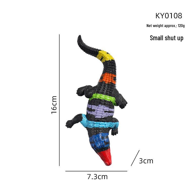 Colorful Resin Crocodile Ornament for Living Room or Office Decor