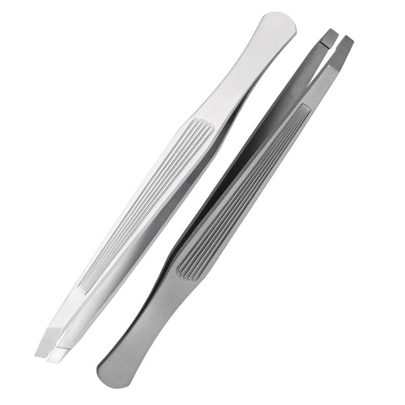 Multi-Use Stainless Steel Tweezers for Eyebrow Shaping, False Eyelashes, Facial Hair & White Hairs