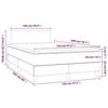 3141178 vidaXL Divan Bed with Mattress Pink 120x200 Cm Velvet