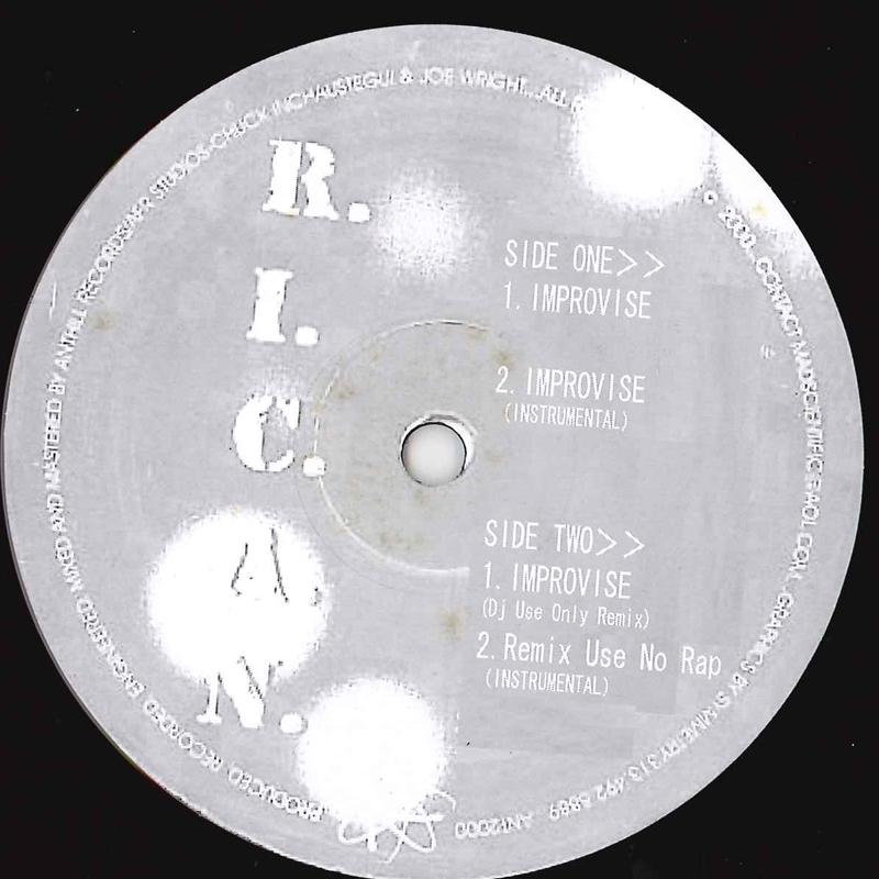 12inch Record RICAN - You Know Now ANT2000 ANTHILL 2000 US Rap & Hip-Hop/R&B Used