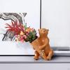 Bear Vase Hand Painted Ornament Art Centerpiece for Home Decor Desktop Wedding