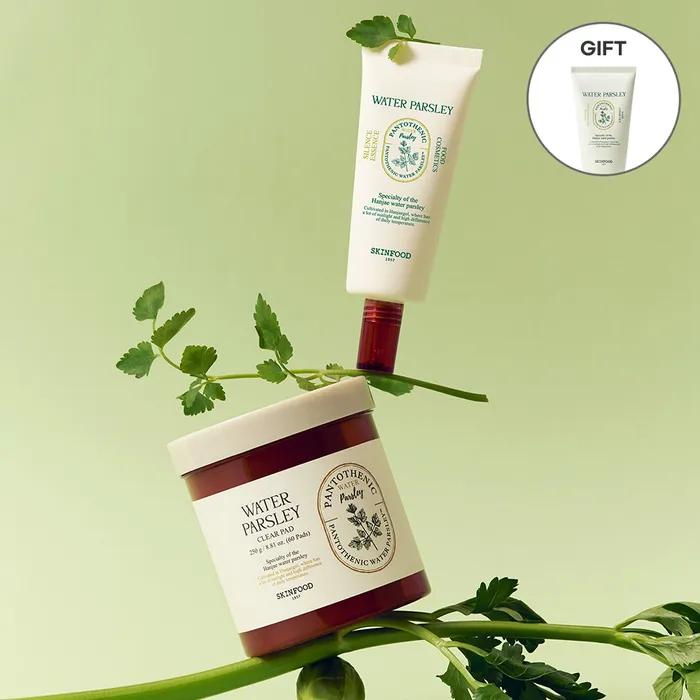 

[Успокаивающий НАБОР/Пантотеновая пенка 150 мл в подарок] Пантотеновая вода Петрушка Очищающие диски 60 шт. + Пантотеновая эссенция 70 мл