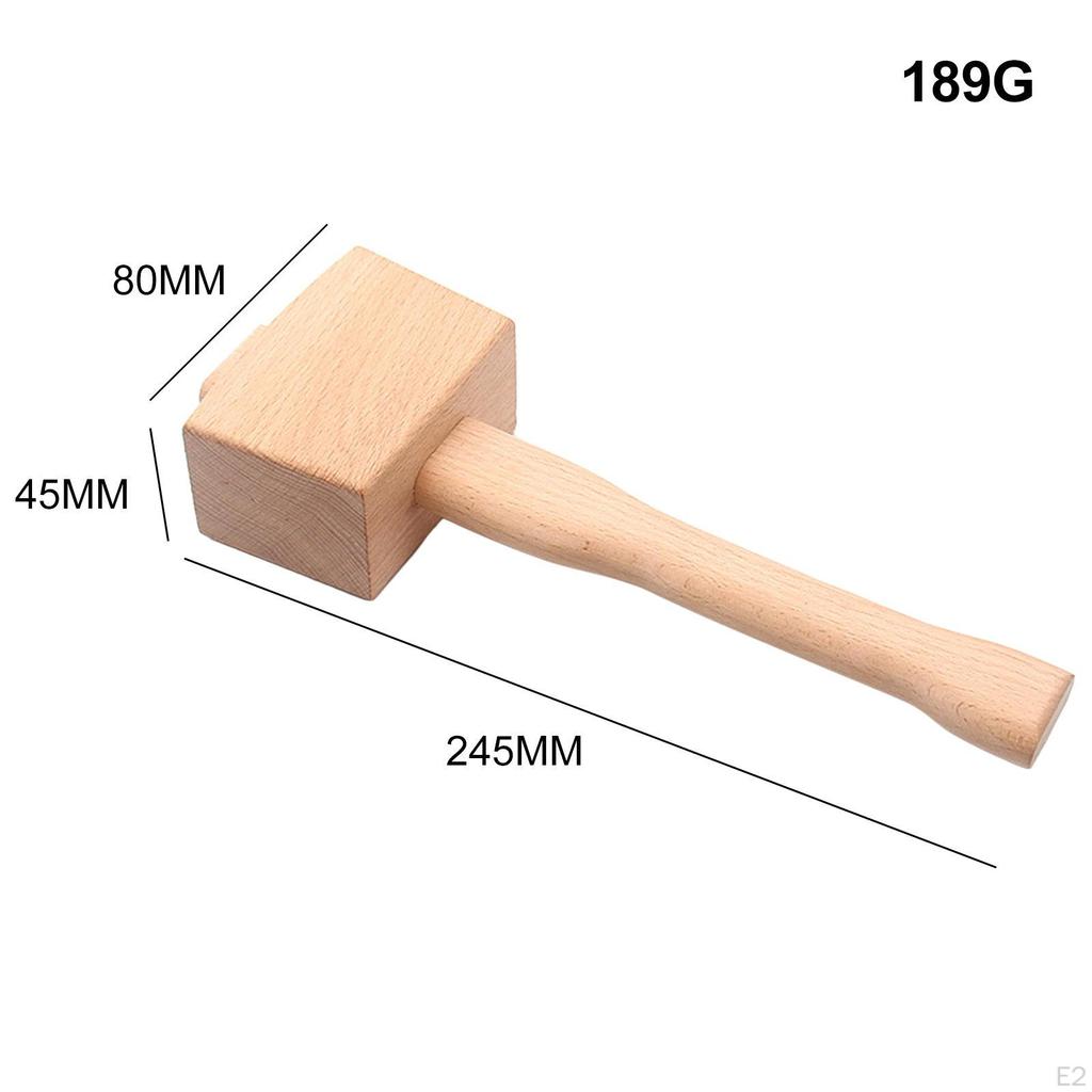 245mm Wooden T Tool Beechwood Woodworking Hammer Anti Mini for DIY