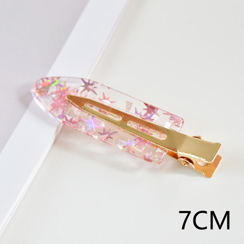 New Korean-style Gold Foil Hairpin - Versatile Acetate Acrylic Leaf Clip