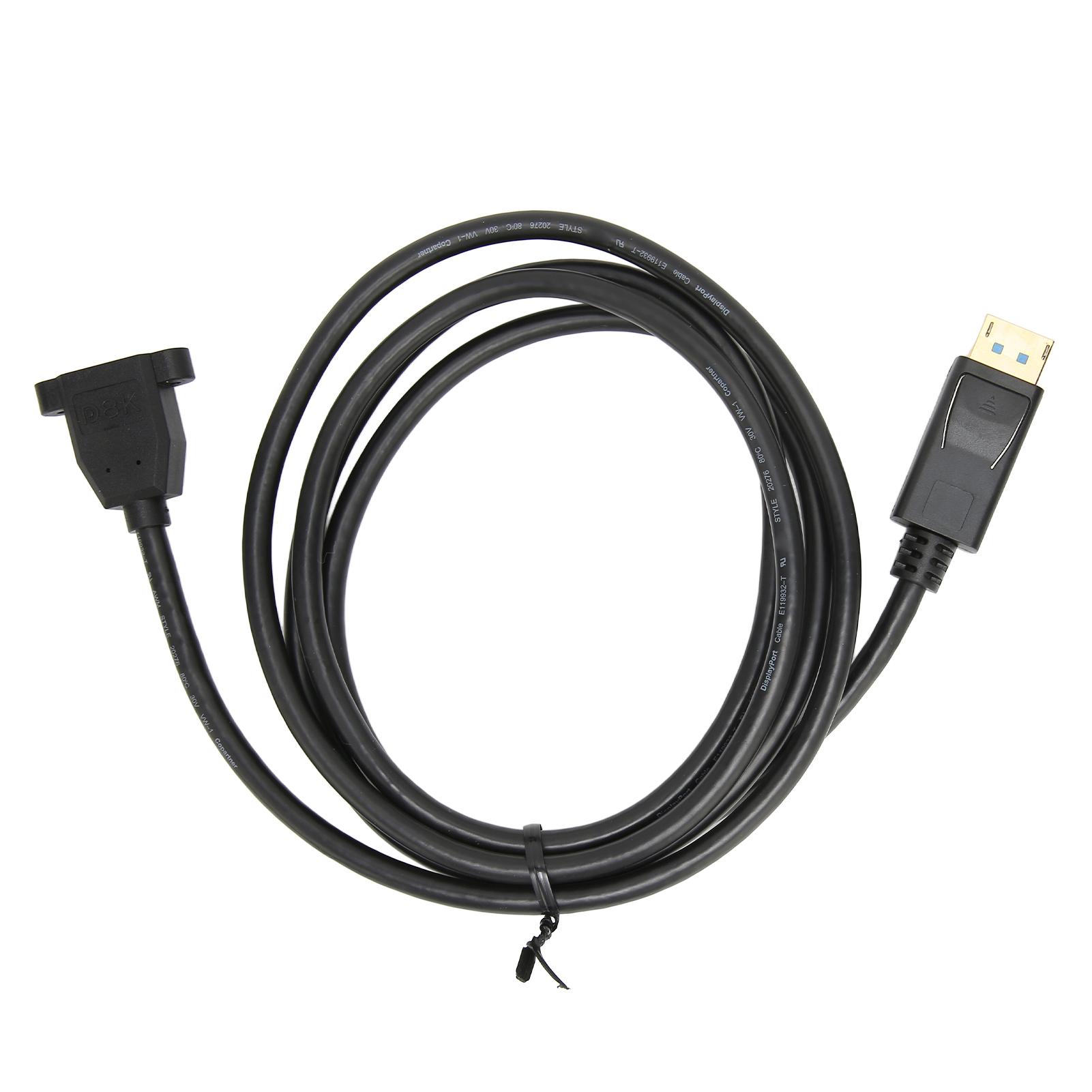DP to DP Extension Cable 8K 60Hz 4K 120Hz Male To Female Displayport Cable 1.4 DisplayPort Extension Cable