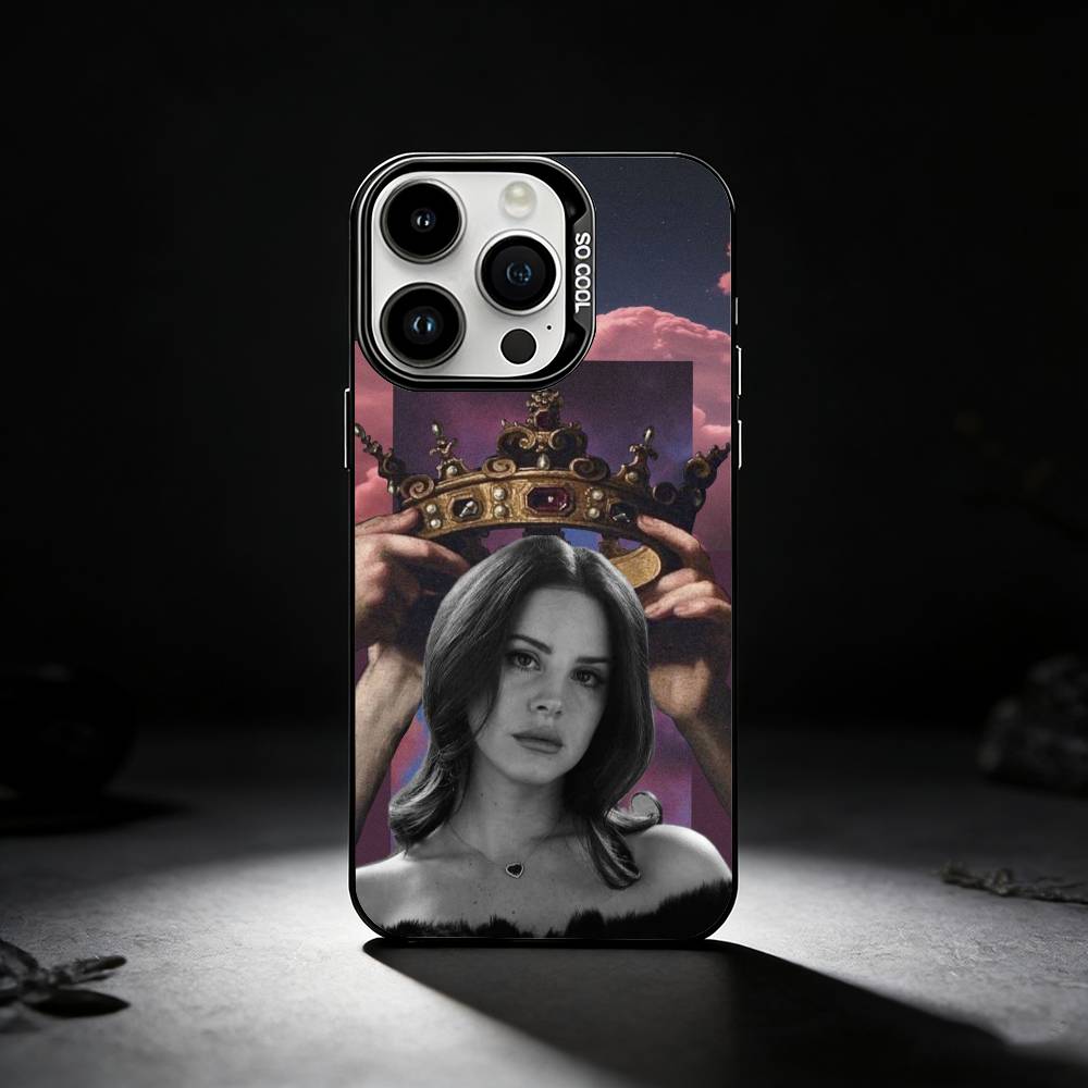 L-Lana D-Del Rey Phone Case For iPhone 17,16,15,14,13,12,11 Plus,Pro Max,XS,Colored silver phone case