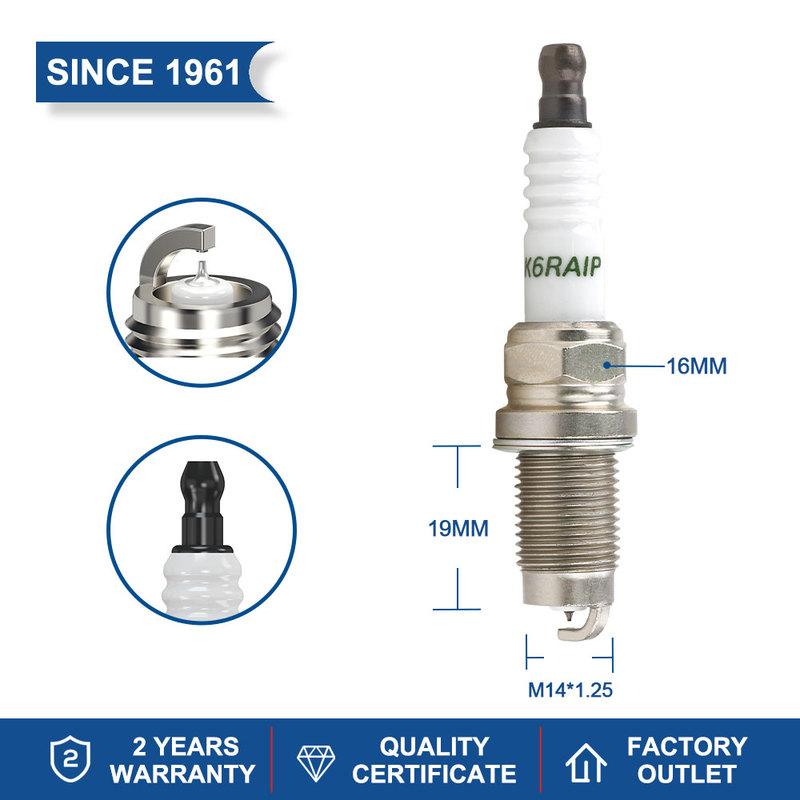 1PC Iridium Spark Plug TORCH K6RAIP OE219 Replace for BYD476ZQA-3707100 for BYD476ZQA BYD476ZQB BYD476ZQD BYD476ZQC 1.5T