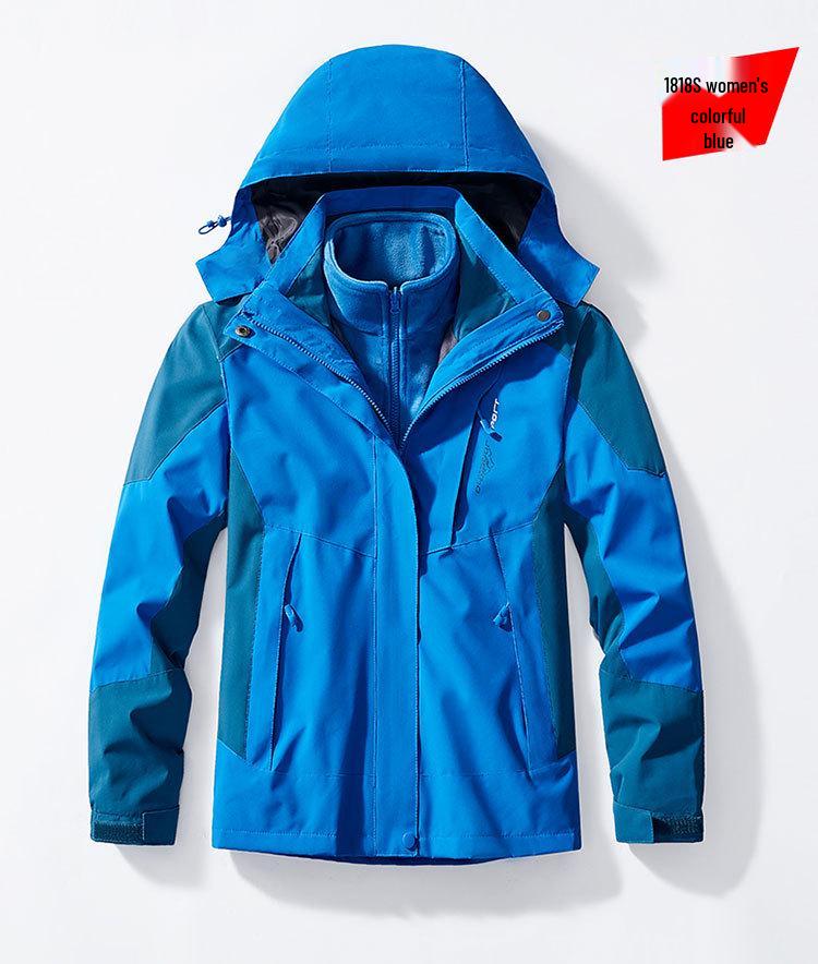 Women's 3-in-1 Waterproof, Breathable, Fleece-lined Mountaineering Suit for Autumn/Winter