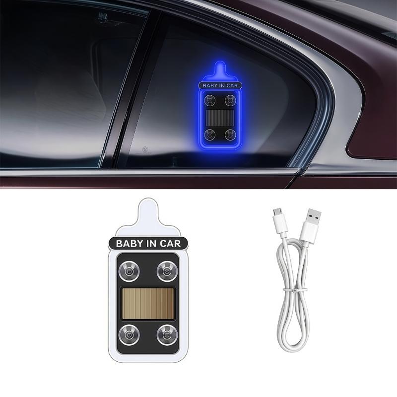 

35 LED Vehicle Mood Light Solar Charging USB C Power Source For Automobile Atmosphere SUV Window Night Driving Commuting синій