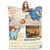 Grã-Bretanha Paddington Brown Bear Cobertores Qualidade Quente Macio Cobertor Inverno Avião Viagem Sofá Cama Street Trend Colcha