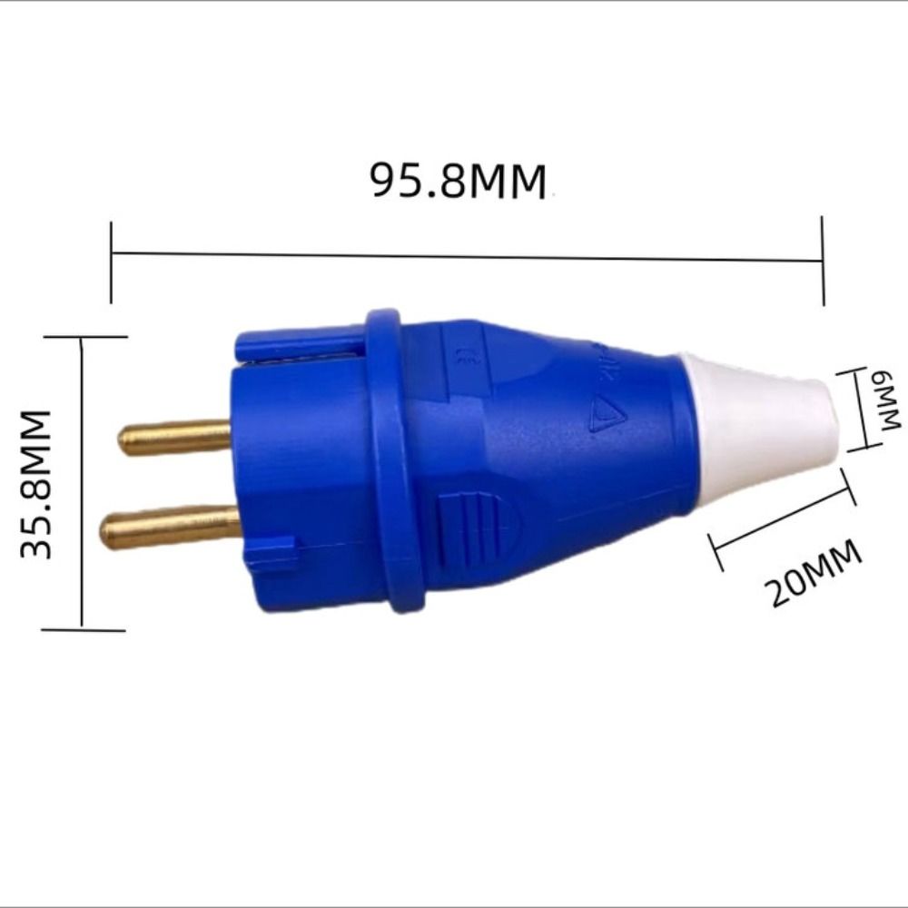 Rewireable EU Male Plug Detachable Socket Adapter 2024 Electric Power Connector
