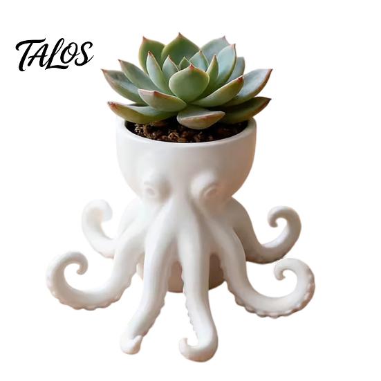 Porch Flowerpot 3D Printed Octopus Vase, Shaped Flowerpot, Creative Planter Pot, Outdoor Funny Animal Statue for Indoor Plants Garden Decorations