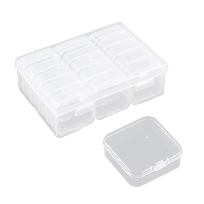 

Multiple Compartment Bobbin Holder Box Stylish Clear Plastic Storage Box Home Essential Craft Supplies Sewing Accessory 1