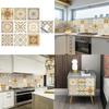 Wall Decor Tile Stickers Home Decoration Kitchen Tile Tile Stickers Waterproof Brick Pattern Desktop Renovation