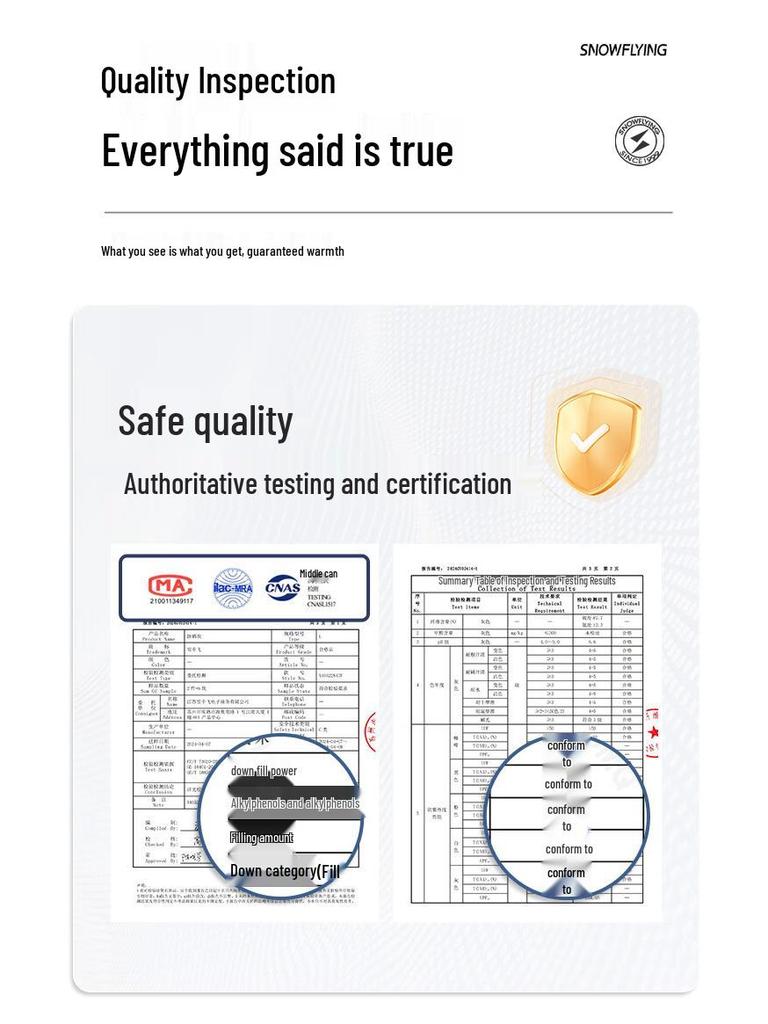 Xuezongfei Dámská zimní středně dlouhá tlustá péřová bunda X40145110F