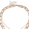 Women Necklace Thick Chain Multi-layer Lock-shaped Choker Jewelry Necklace Set Girls Gifts