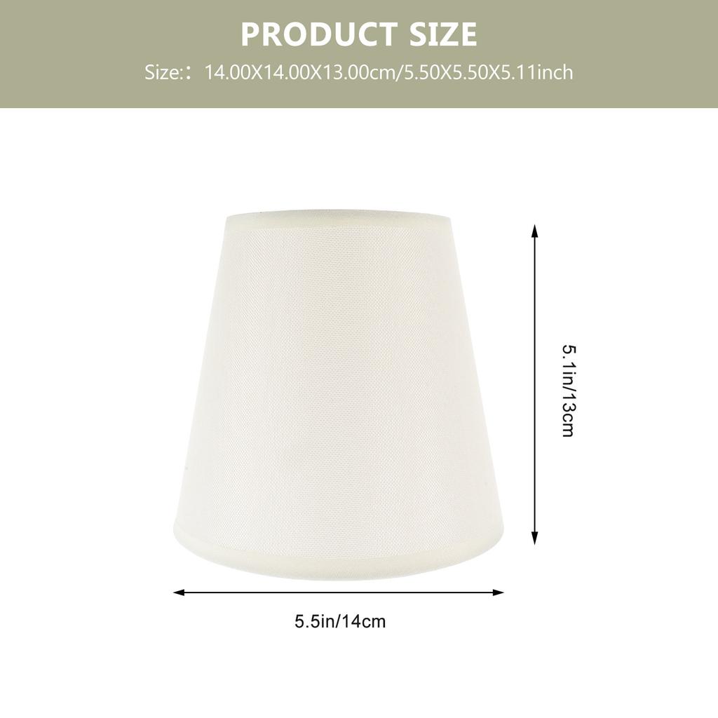Fabric Lampshade Premium Cloth Lamp Shade Clip-on Light Cover for Table Floor Wall Lamps Cozy Protective Home Lighting