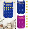 Ramadan Mubarak Countdown Calendar Traditional Plush Hanging Decor Islamic Muslim Party Supplies for Home Decor Eid Celebration