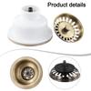 Efficient Drainage Waste Drainer PVD Copper Plating Kitchen Sink Basket Strainer Mm Launching Diameter Waste Drainer Accessory