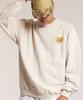 CREAM SODA LAB Human Highlight Sweatshirt Small Heart Oatmeal Yellow