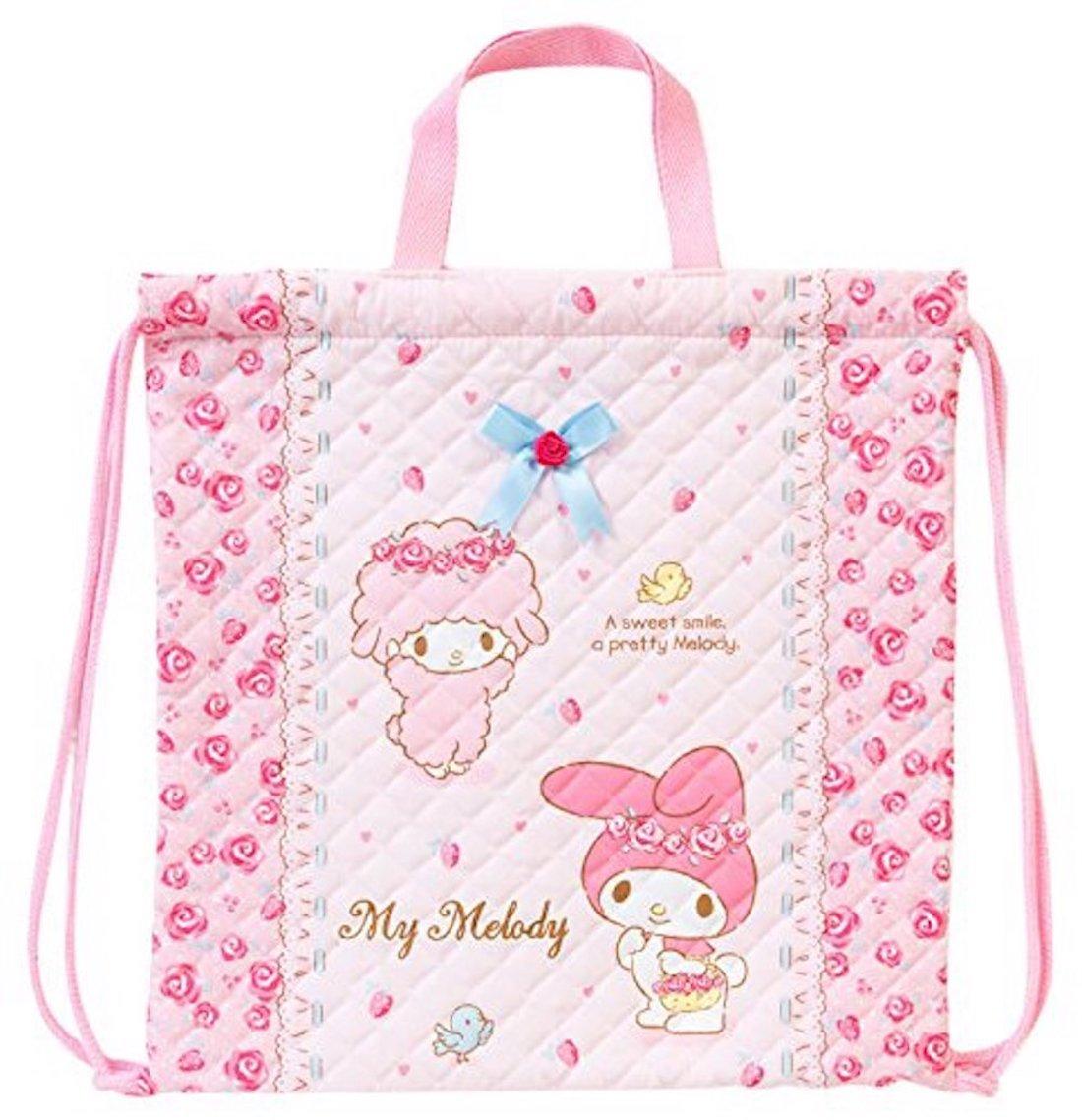 

Sanrio My Melody стеганая сумка на шнурке для рук (Роза)