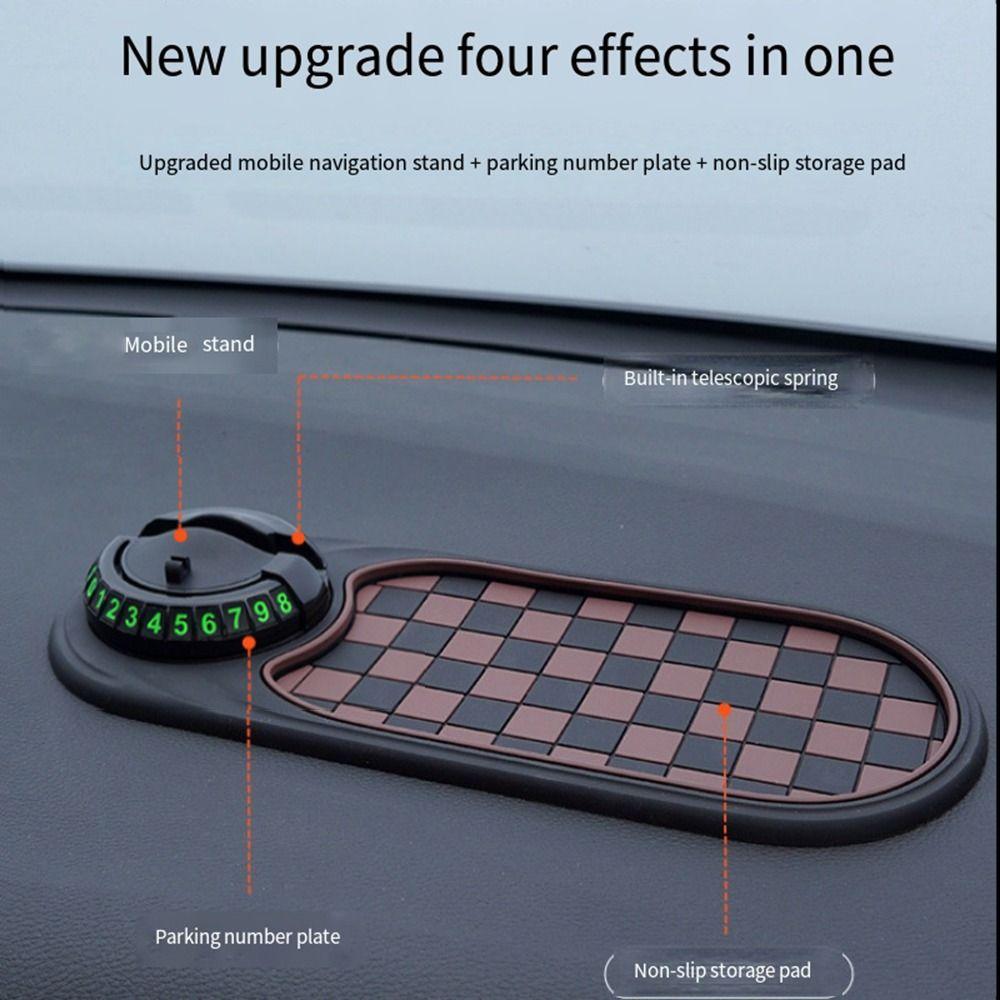 Multifunctional Car Anti Slip Mat 4 in 1 Dashboard Grip Pad Car Mobile Phone Holder  Center Console