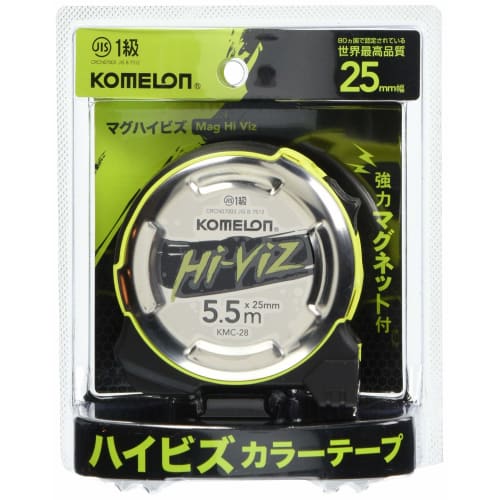 

Komelon Convex Mag Hi-Vis 25 Tape, 25mm Wide, 5.5m, KMC-28